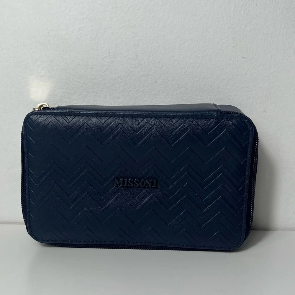 Missoni X Delta One First Class Amenity Travel Cosmetic Dopp Kit Bag Case
